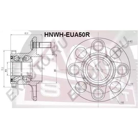 HNWH-EUA50R - Wheel hub 