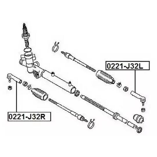 0221-J32R - Tie rod end 
