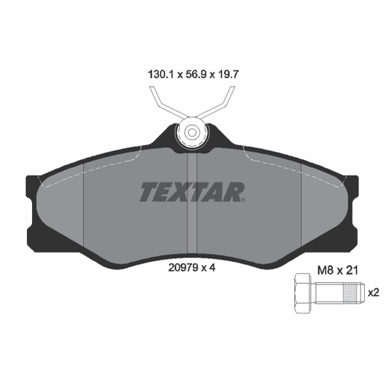 2097904 - Brake Pad Set, disc brake 