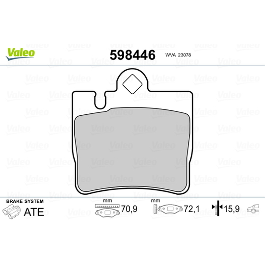 598446 - Brake Pad Set, disc brake 