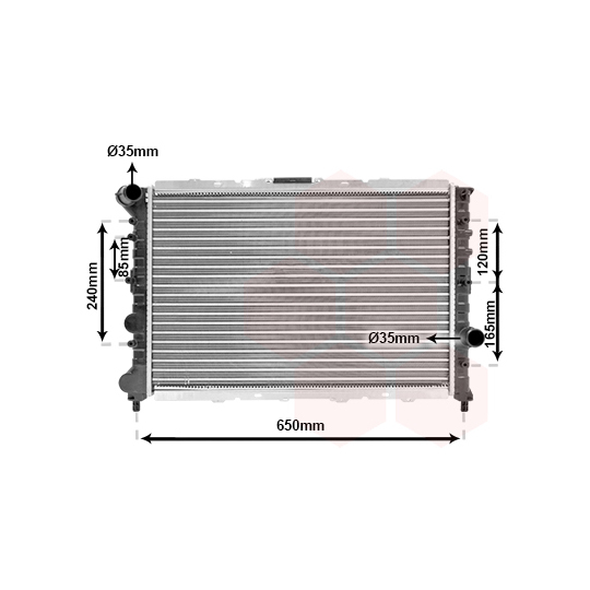 01002057 - Radiator, engine cooling 