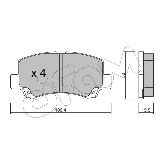 822-419-0 - Brake Pad Set, disc brake 