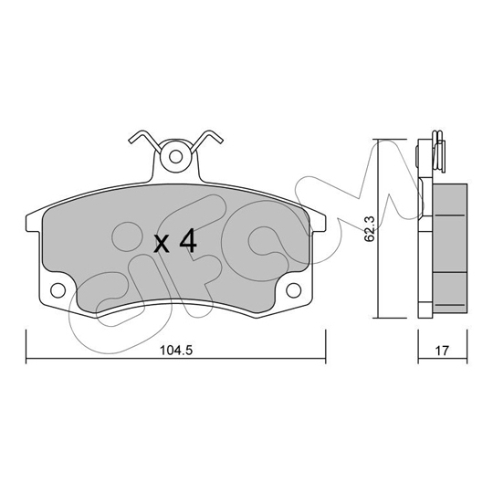 822-062-0 - Brake Pad Set, disc brake 