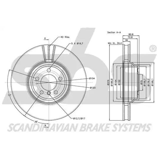 1815201571 - Brake Disc 