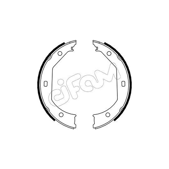 153-017 - Brake Shoe Set, parking brake 