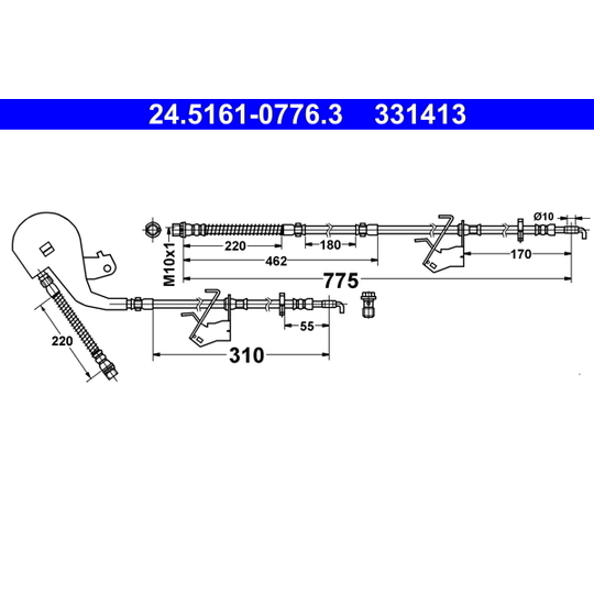 24.5161-0776.3 - Brake Hose 