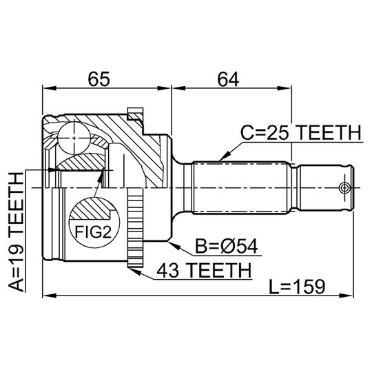 0410-H66A43 - Nivel, vetoakseli 