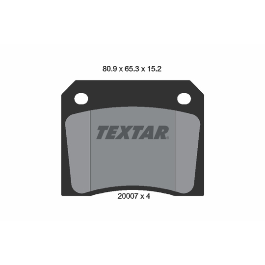 2000702 - Brake Pad Set, disc brake 