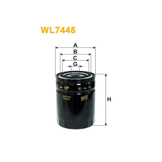 WL7445 - Oil filter 