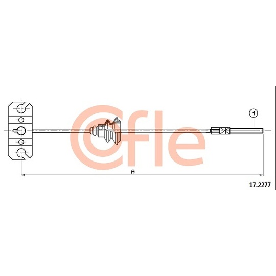 17.2277 - Cable, parking brake 