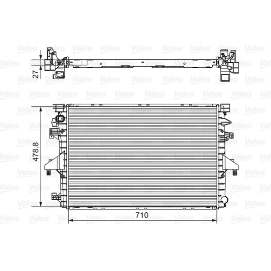 701654 - Radiator, engine cooling 