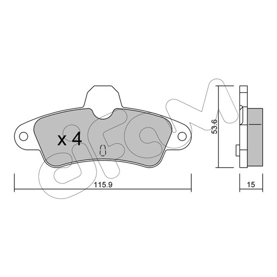 822-143-0 - Brake Pad Set, disc brake 
