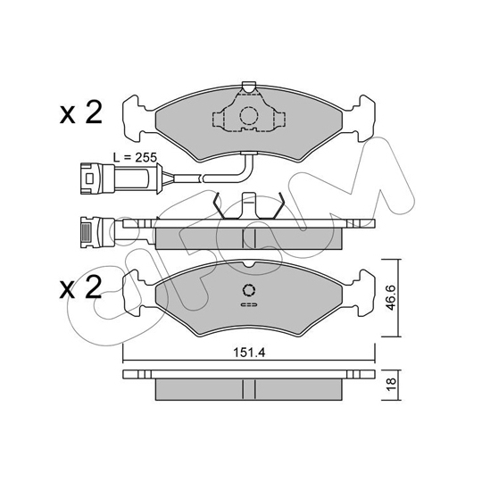 822-029-1 - Brake Pad Set, disc brake 