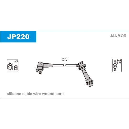 JP220 - Tändkabelsats 