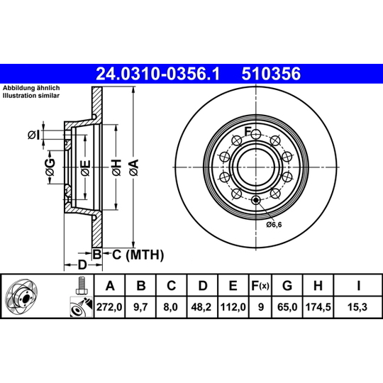 24.0310-0356.1 - Brake Disc 