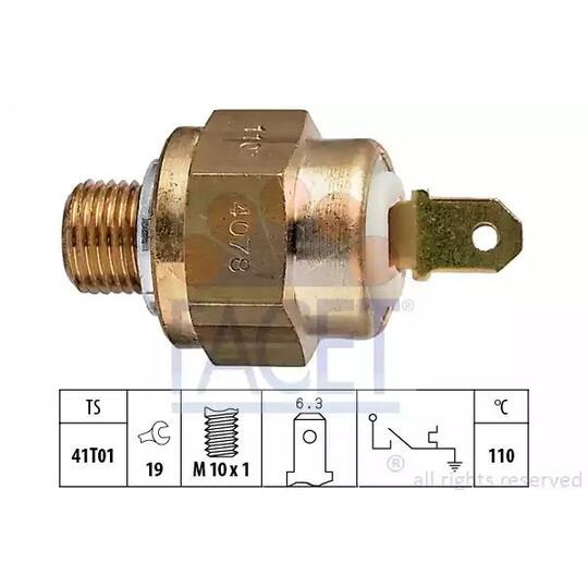 7.4078 - Temperature Switch, coolant warning lamp 