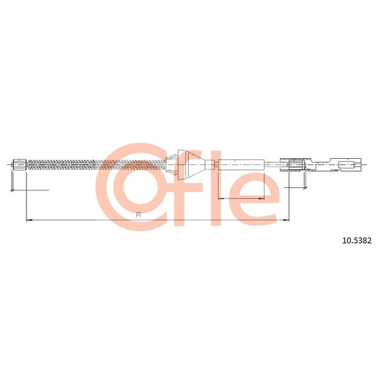 10.5382 - Cable, parking brake 