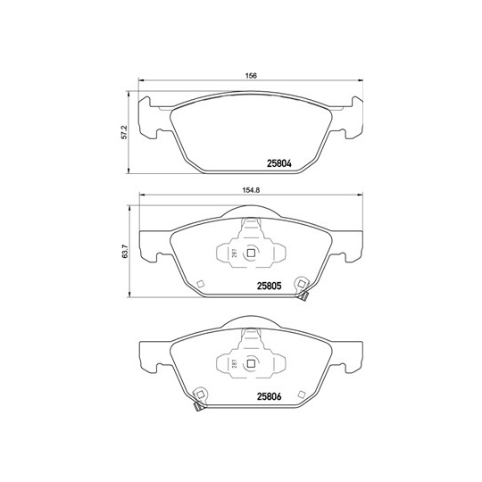 P 28 076 - Brake Pad Set, disc brake 