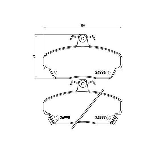 P 52 020 - Brake Pad Set, disc brake 