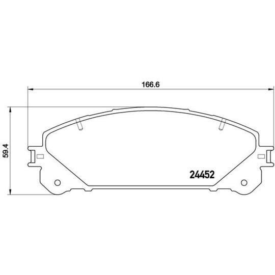 P 83 145 - Brake Pad Set, disc brake 