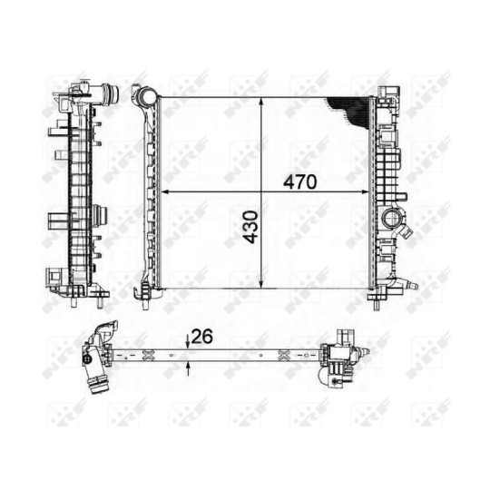 58476 - Radiator, engine cooling 