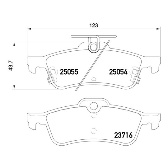 P 28 070 - Brake Pad Set, disc brake 