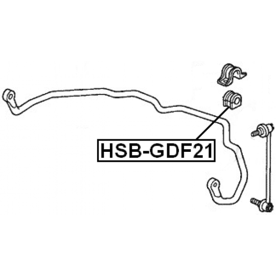 HSB-GDF21 - Kinnitus, stabilisaator 
