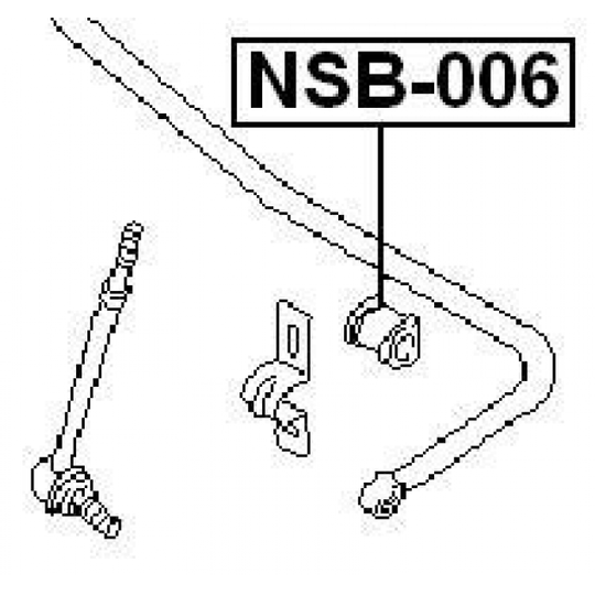 NSB-006 - Bussning, krängningshämmare 