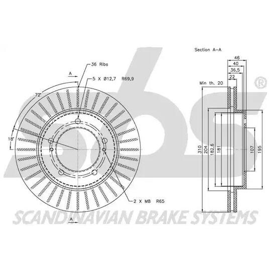1815205215 - Brake Disc 