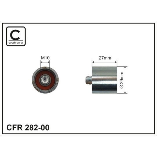 282-00 - Tensioner Pulley, timing belt 