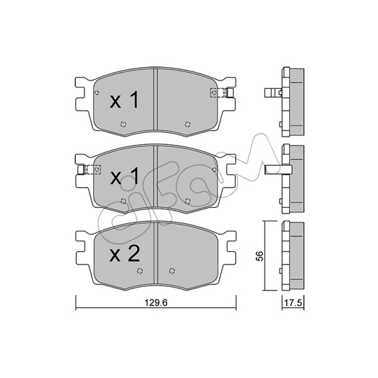 822-724-0 - Brake Pad Set, disc brake 