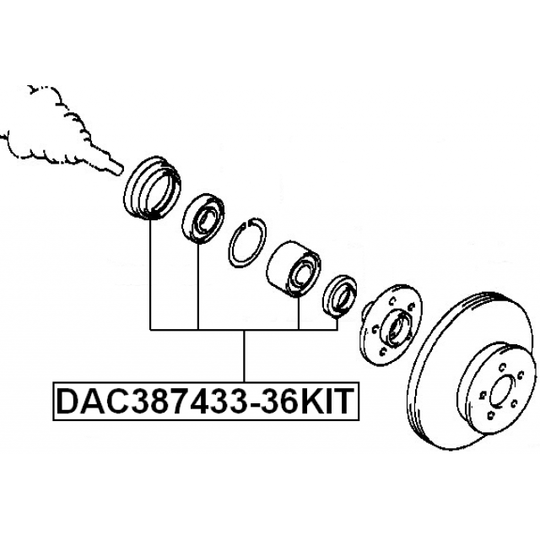 DAC387433-36KIT - Wheel Bearing Kit 