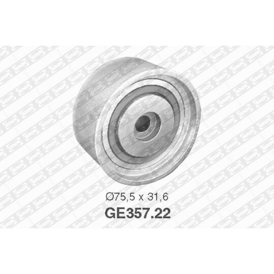 GE357.22 - Deflection/Guide Pulley, timing belt 