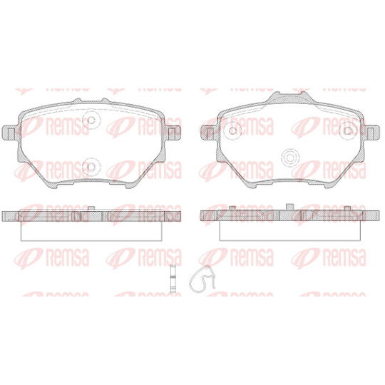 1562.00 - Brake Pad Set, disc brake 