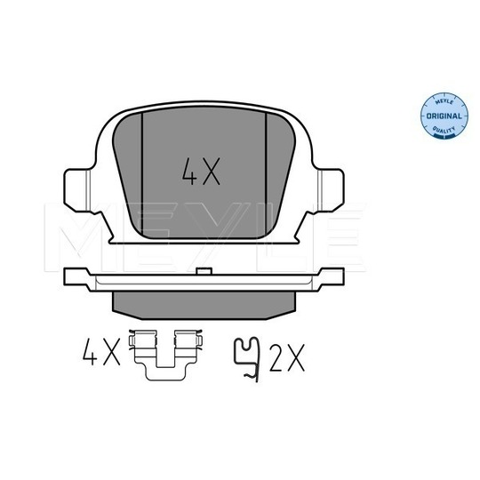 025 232 8414 - Brake Pad Set, disc brake 