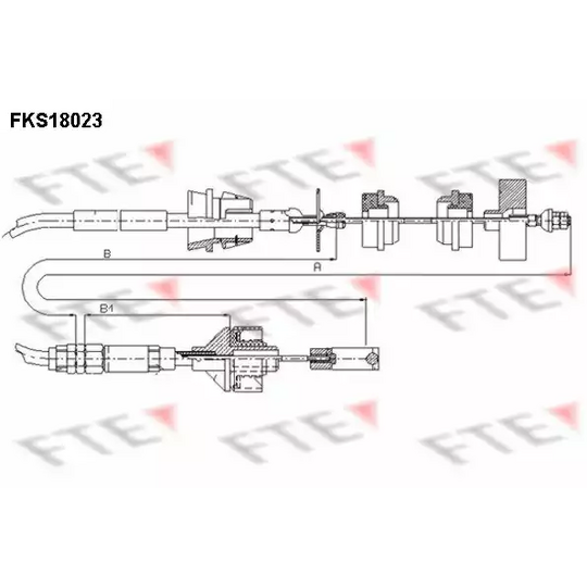 FKS18023 - Clutch Cable 