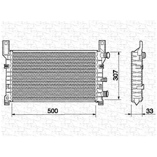 350213499000 - Radiator, engine cooling 