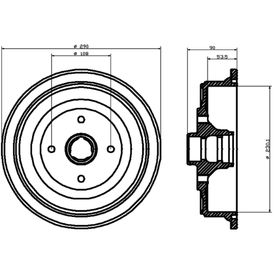 94021400 - Brake Drum 