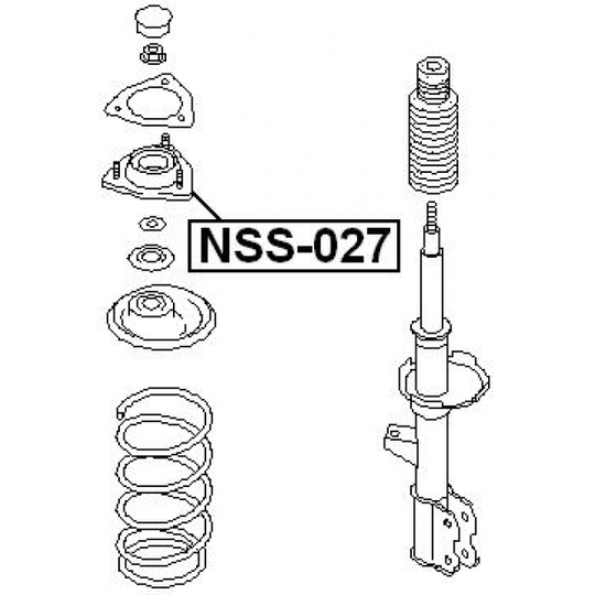 NSS-027 - Mounting, shock absorbers 