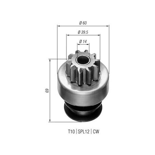 940113020154 - Starter pinion 