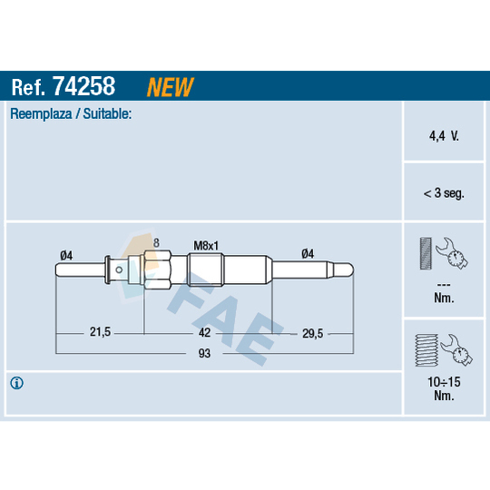 74258 - Glow Plug 