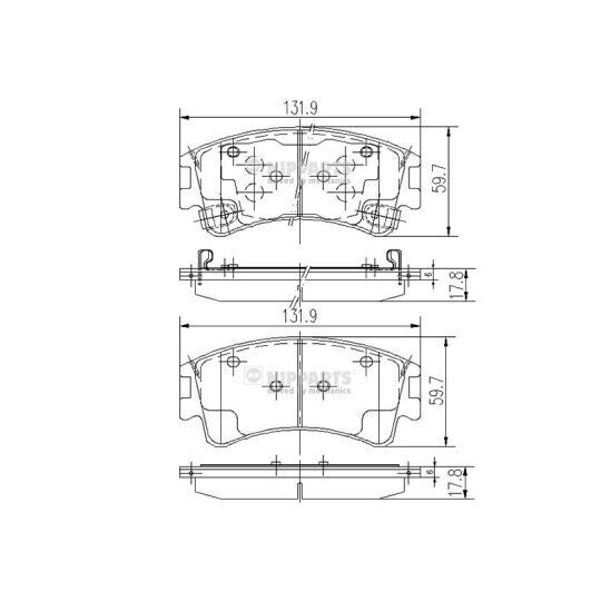 J3603056 - Brake Pad Set, disc brake 