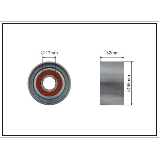 224-101 - Tensioner Pulley, timing belt 