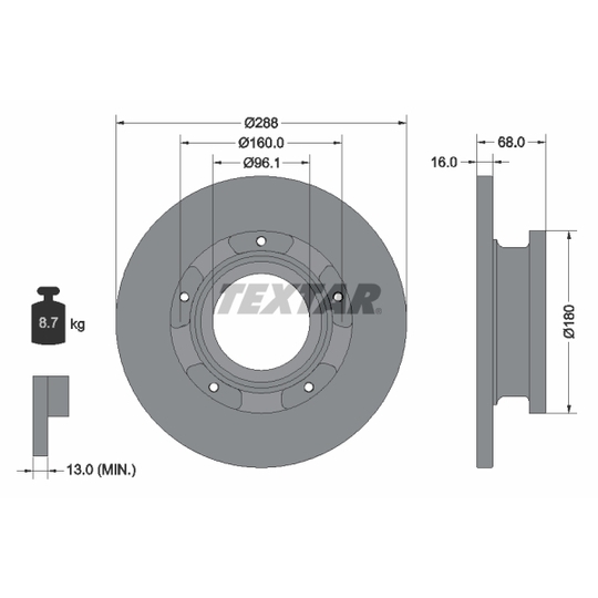 93260700 - Brake Disc 