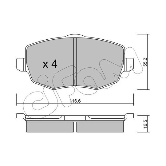 822-528-0 - Brake Pad Set, disc brake 