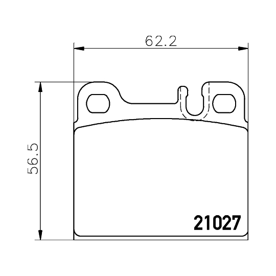 2102702 - Brake Pad Set, disc brake 