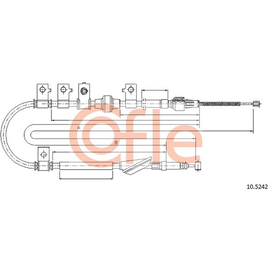 10.5242 - Cable, parking brake 