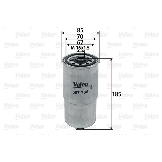 587736 - Fuel filter 