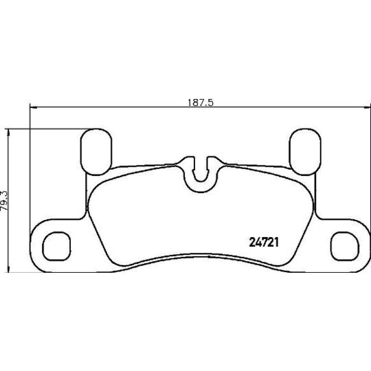 P 65 030 - Brake Pad Set, disc brake 