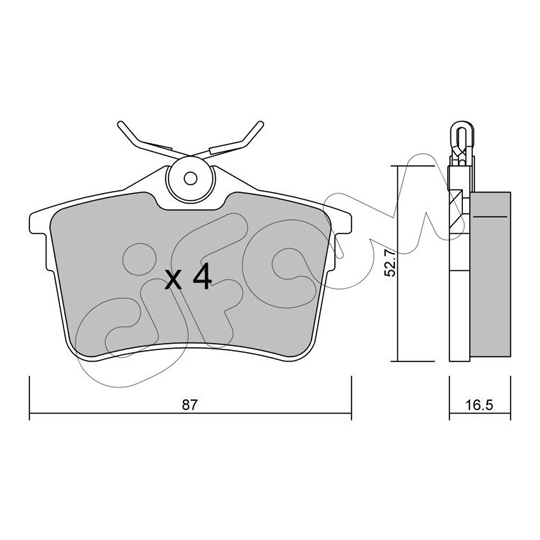 822-816-0 - Brake Pad Set, disc brake 